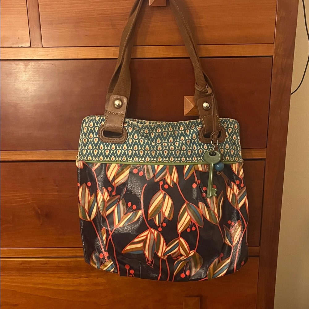 Fossil Keyper Floral Handbag